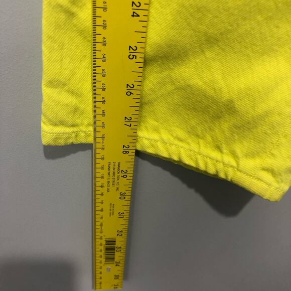 AGOLDE 90's Pinch Waist High Rise Straight Button Fly Jeans Mom Lime Size 27 - Picture 3 of 10